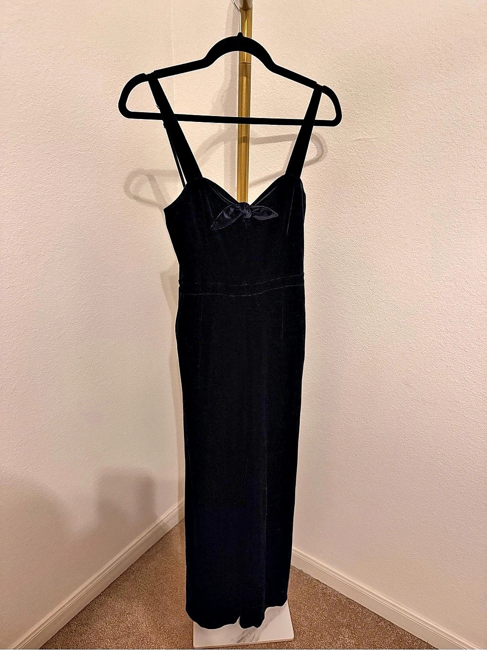 Abercrombie & Fitch Black Velvet Romper Size XS Like New